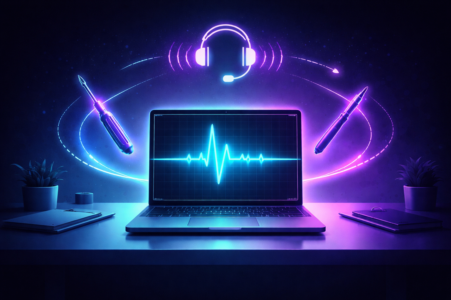 Illustration: Technicien d'assistance informatique